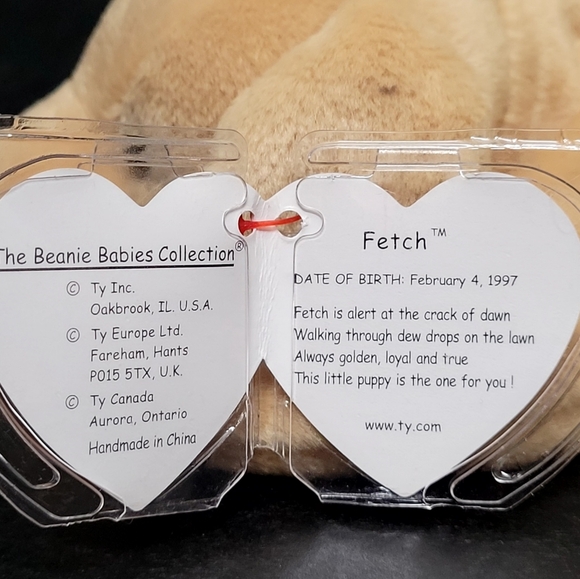 TY Beanie Babies Fetch The Dog - Picture 11 of 11